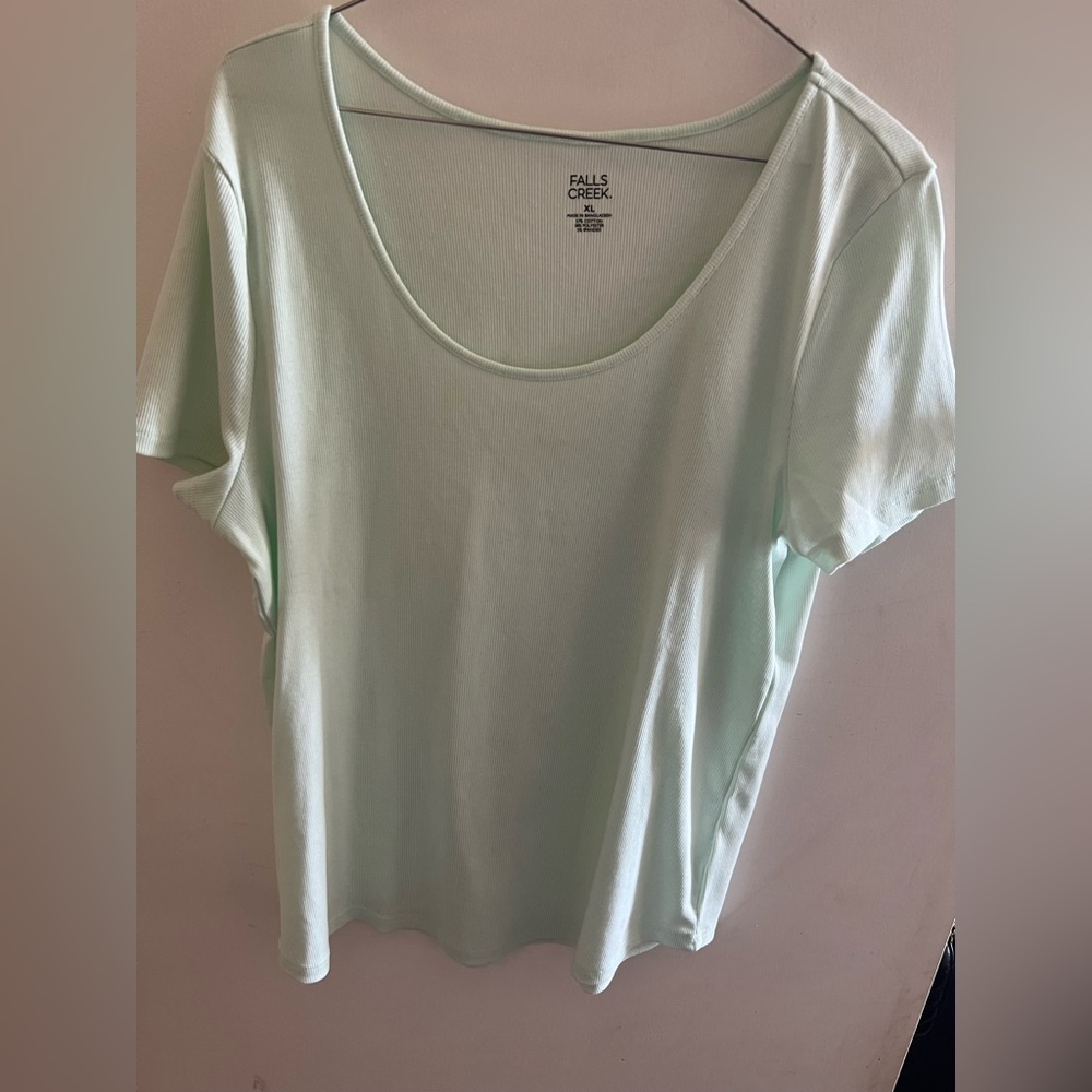 Falls Creek Women's Mint Green Short Sleeve Tee